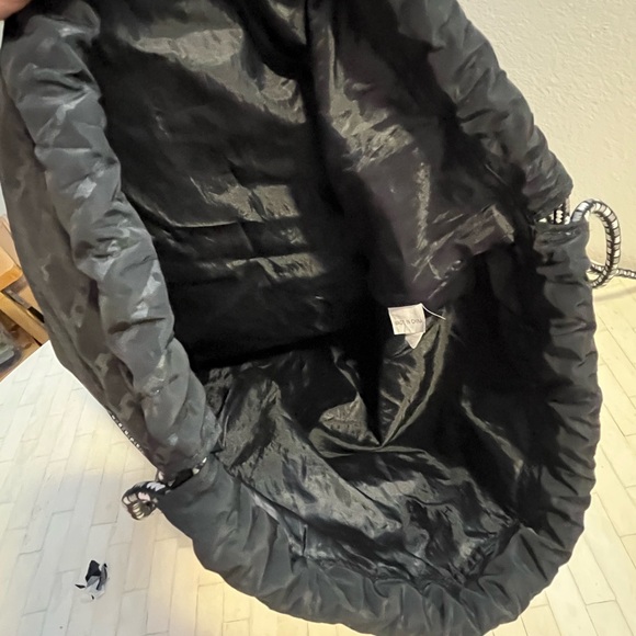 Athleta Black Patterned Drawstring Backpack - Picture 11 of 12